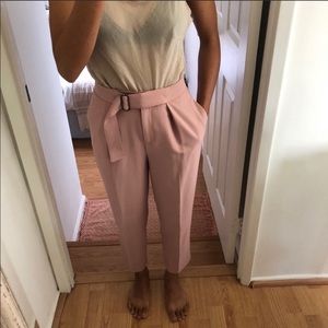 Topshop Belted Pink Trouser